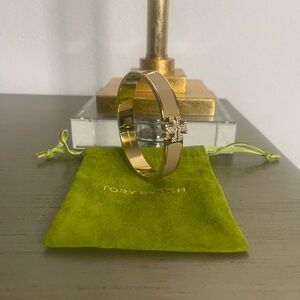 Tory Burch Tan/Gold/Crystal Bracelet